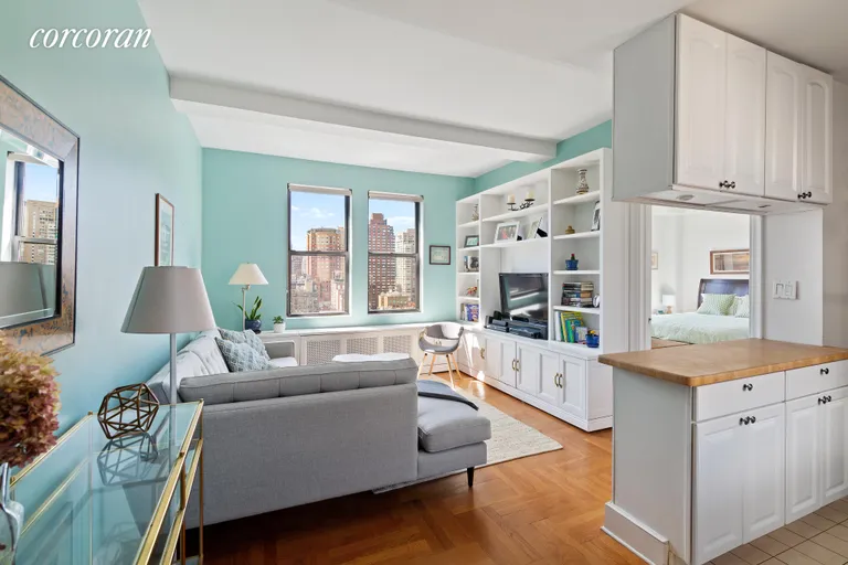New York City Real Estate | View 20 West 72Nd Street, 1606 | Kitchen is open to the living room | View 2