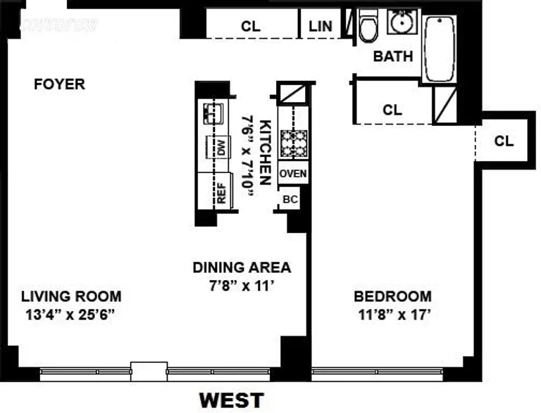 201 East 66th Street, 5B | floorplan | View 7