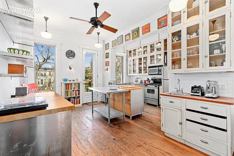 New York City Real Estate | View 323 Park Place | Farm-style kitchen has lots of prep space. | View 4