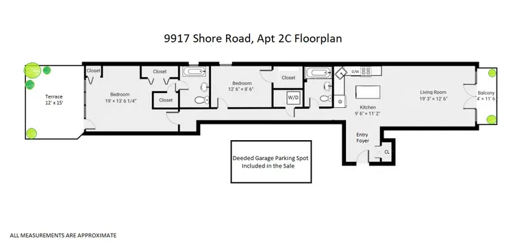 9917 Shore Road, 2C | floorplan | View 9