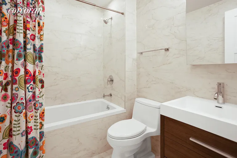 New York City Real Estate | View 379 Prospect Avenue, 2A | Second Full Bathroom Off the Hall | View 9