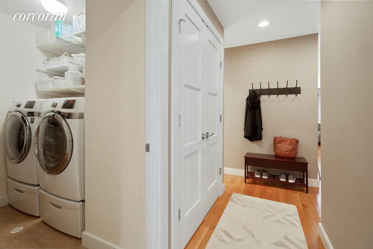New York City Real Estate | View 379 Prospect Avenue, 2A | Entry Foyer w/Coat Closet, and Laundry Room | View 5
