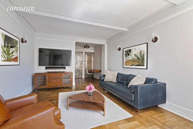 New York City Real Estate | View 107 West 86th Street, 4B | Living Room and Entrance Foyer | View 3