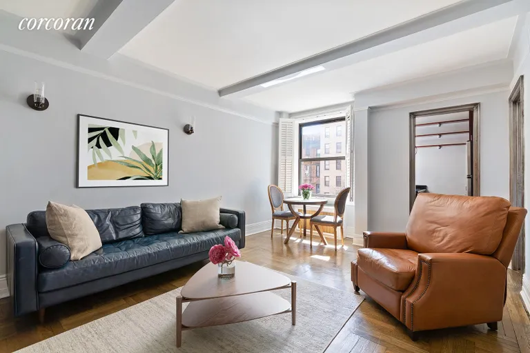 New York City Real Estate | View 107 West 86th Street, 4B | Living Room & Dining Room (South) | View 4