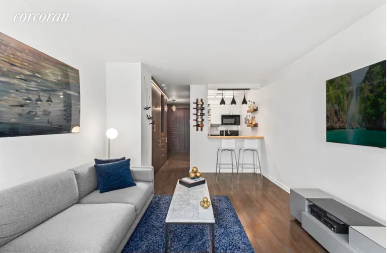 New York City Real Estate | View 350 West 50th Street, 4M | Living Room | View 3
