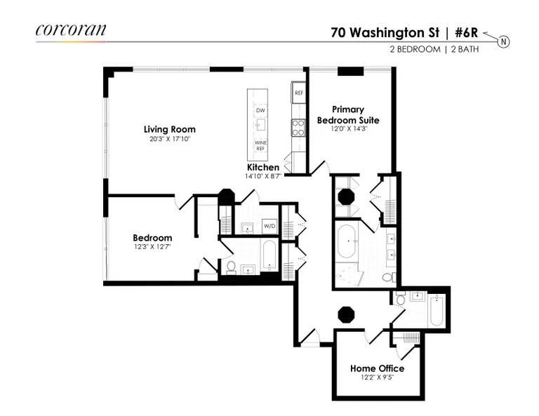 70 Washington Street, 6R | floorplan | View 10