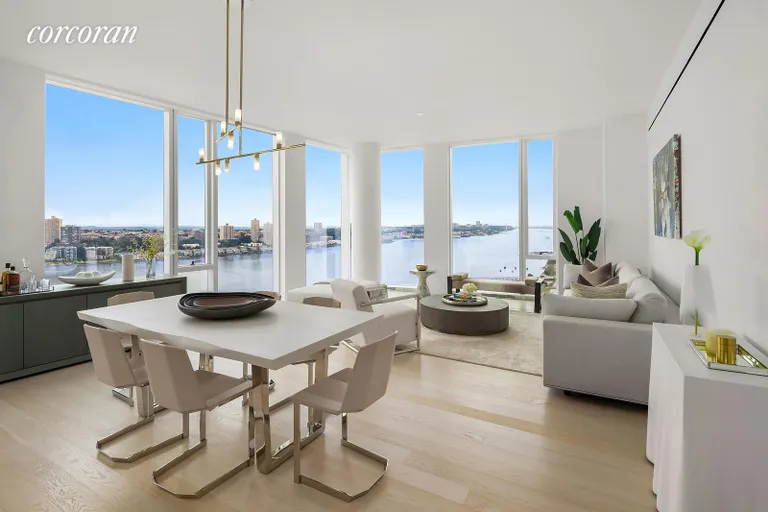 New York City Real Estate | View 10 Riverside Boulevard, 34B | Living Room | View 2