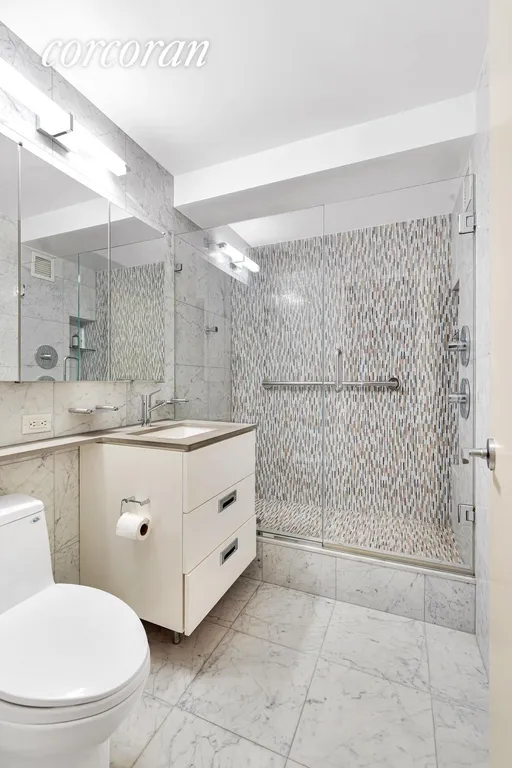 New York City Real Estate | View 25 Sutton Place South, 20N | Bathroom | View 12