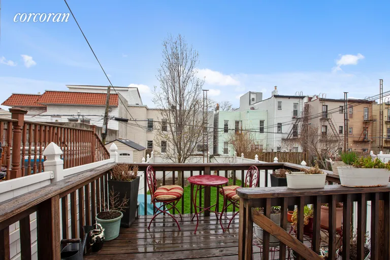 New York City Real Estate | View 27 Apollo Street | Deck off first floor | View 4