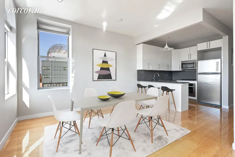New York City Real Estate | View 479 West 152Nd Street, 4A | Kitchen With Dining | View 3