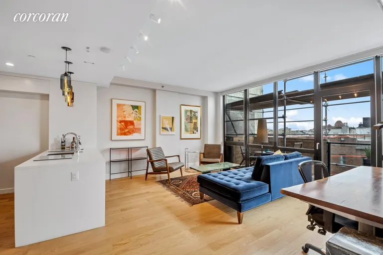 New York City Real Estate | View 2100 Bedford Avenue, 8E | Living Room/Kitchen | View 2