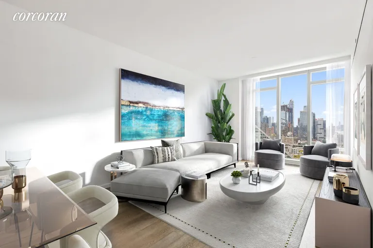 New York City Real Estate | View 30 Riverside Boulevard, 33G | Living Room | View 2