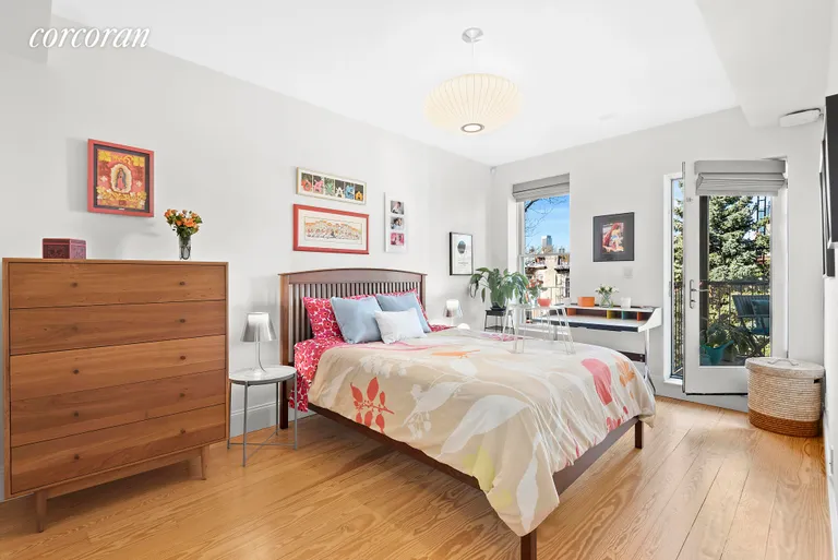 New York City Real Estate | View 667 CARROLL STREET, 3 | A quiet primary bedroom faces the terrace. | View 6