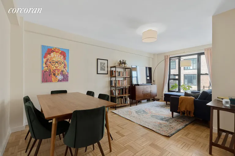 New York City Real Estate | View 355 Clinton Avenue, 11E | Living and Dining Areas | View 2