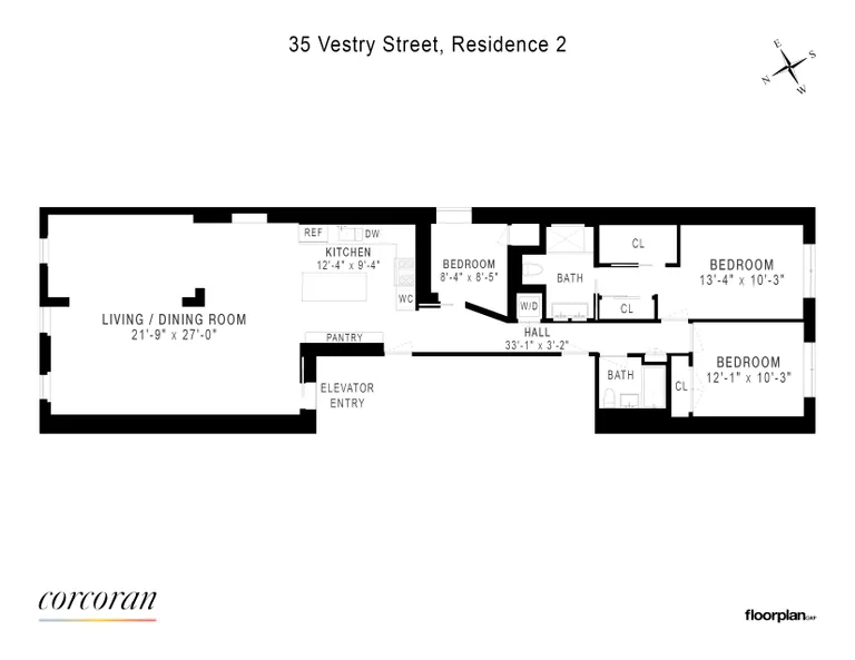 35 Vestry Street, 2 | floorplan | View 12