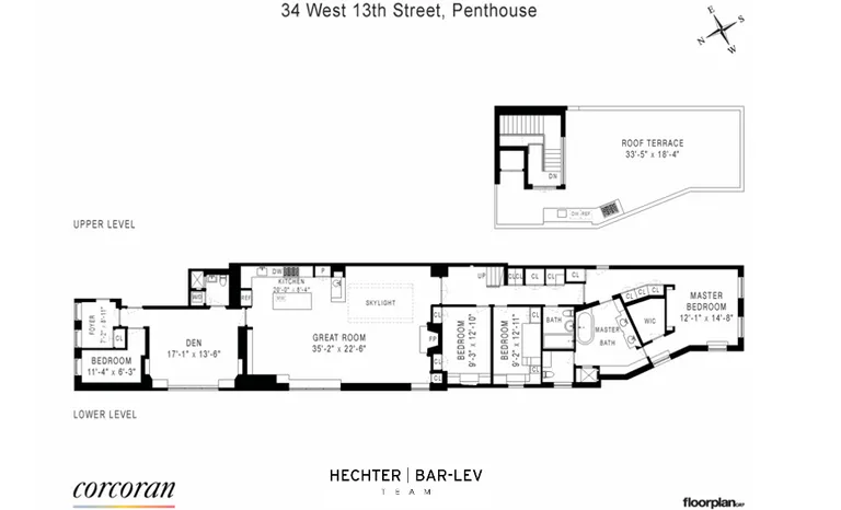 34 West 13th Street, PH | floorplan | View 15
