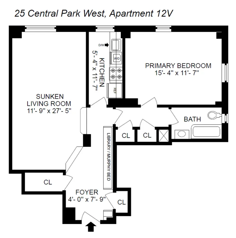 25 Central Park West, 12V | floorplan | View 10