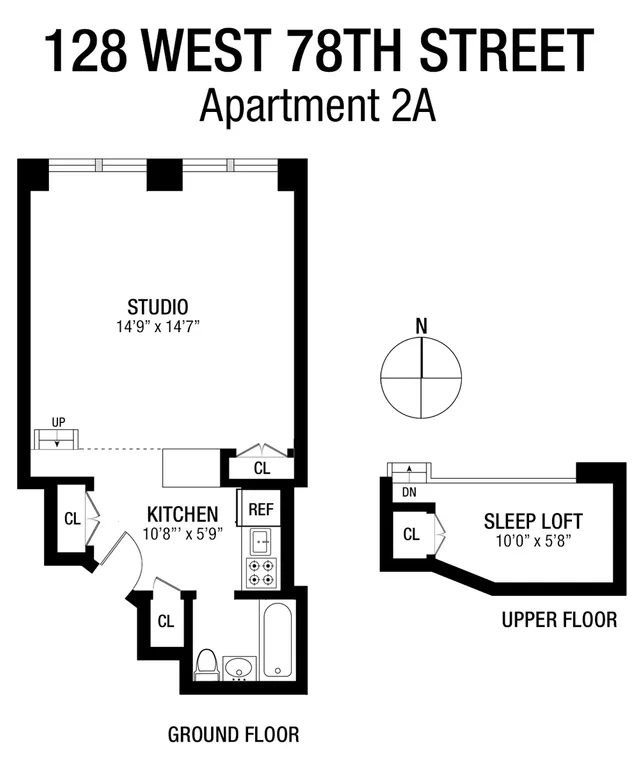 128 West 78th Street, 2A | floorplan | View 6