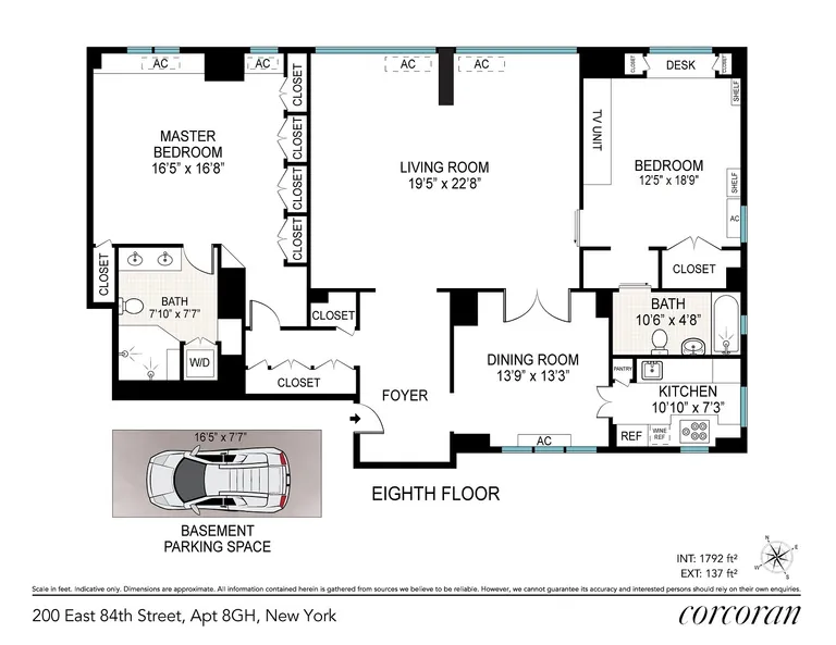 200 East 84th Street, 8GH | floorplan | View 15