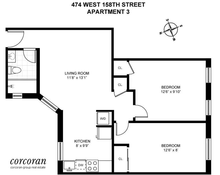 474 West 158th Street, 3 | floorplan | View 13