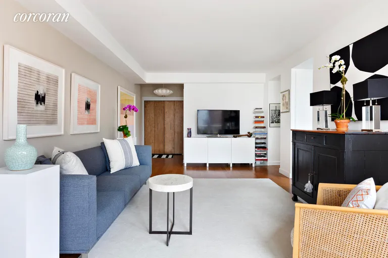 New York City Real Estate | View 101 West 12th Street, 10V | Living Room | View 4