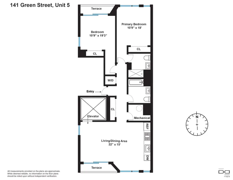 141 Green Street, 5A | floorplan | View 8