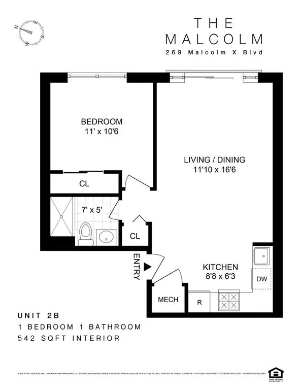 269 Malcolm X Boulevard, 2B | floorplan | View 5