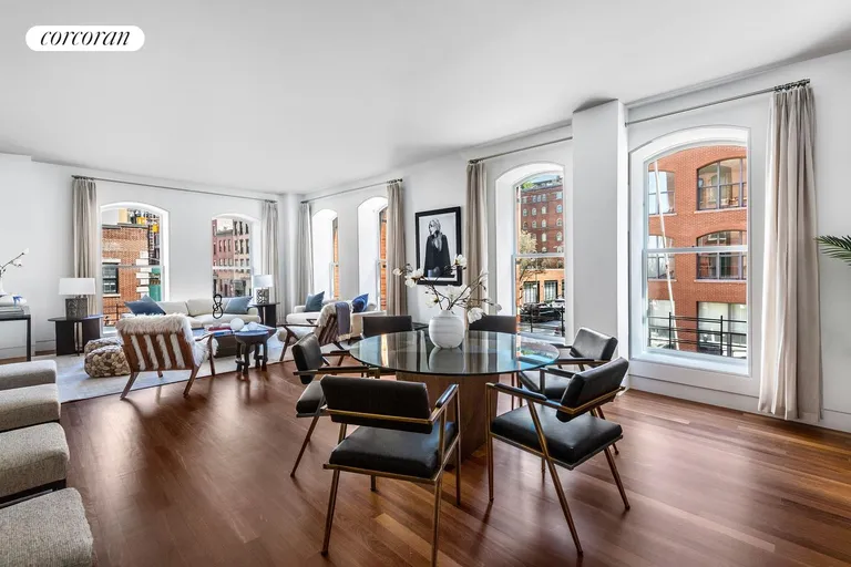 New York City Real Estate | View 416 Washington Street, 2G | Living Room | View 2