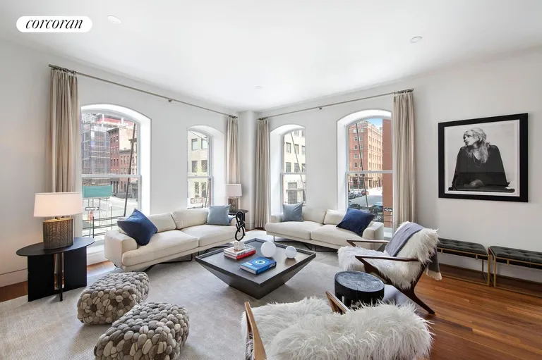 New York City Real Estate | View 416 Washington Street, 2G | Living Room | View 3