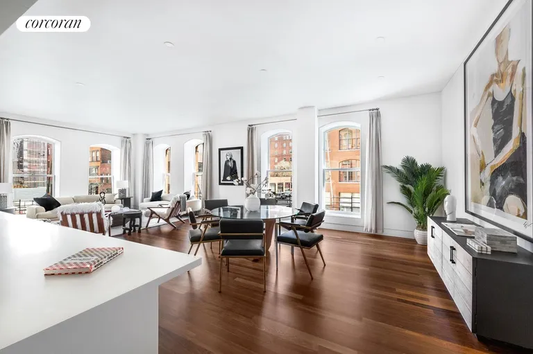 New York City Real Estate | View 416 Washington Street, 2G | Living Room | View 13