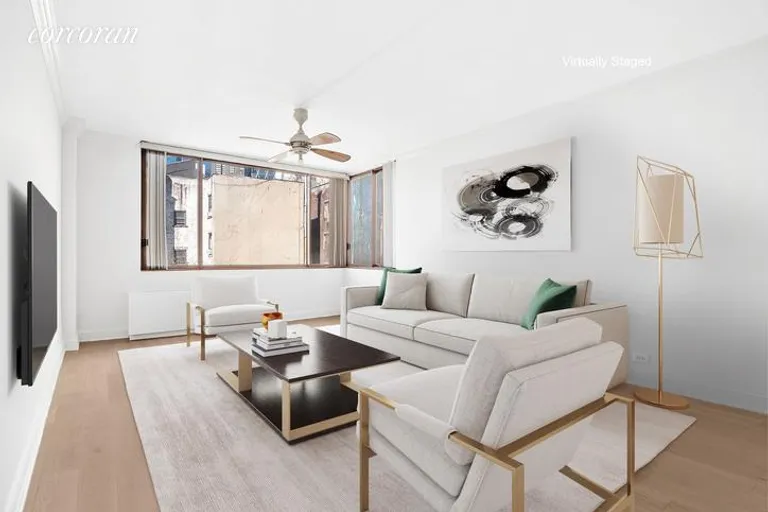 New York City Real Estate | View 393 West 49th Street, 4S | 1 Bed, 1 Bath | View 1