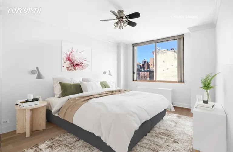 New York City Real Estate | View 393 West 49th Street, 4S | Master Bedroom | View 2