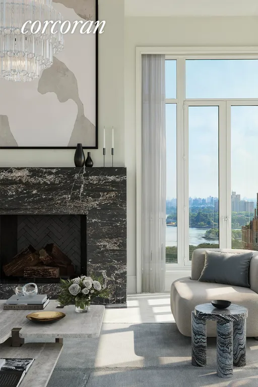 New York City Real Estate | View 40 East End Avenue, PHA | Living Room | View 2
