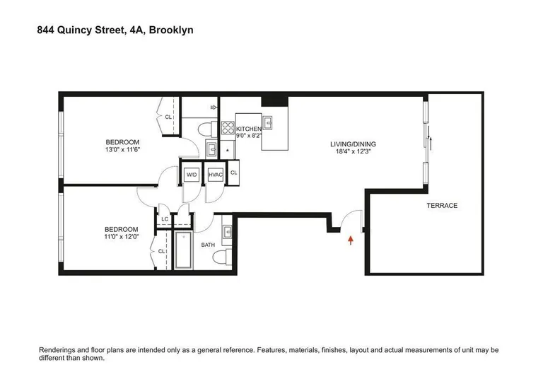 844 Quincy Street, 4A | floorplan | View 14