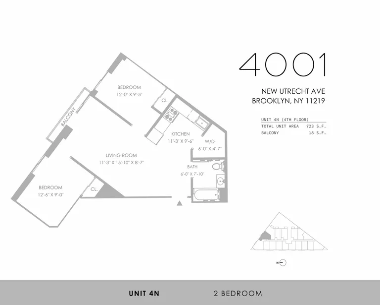 4001 New Utrecht Avenue, 4N | floorplan | View 6