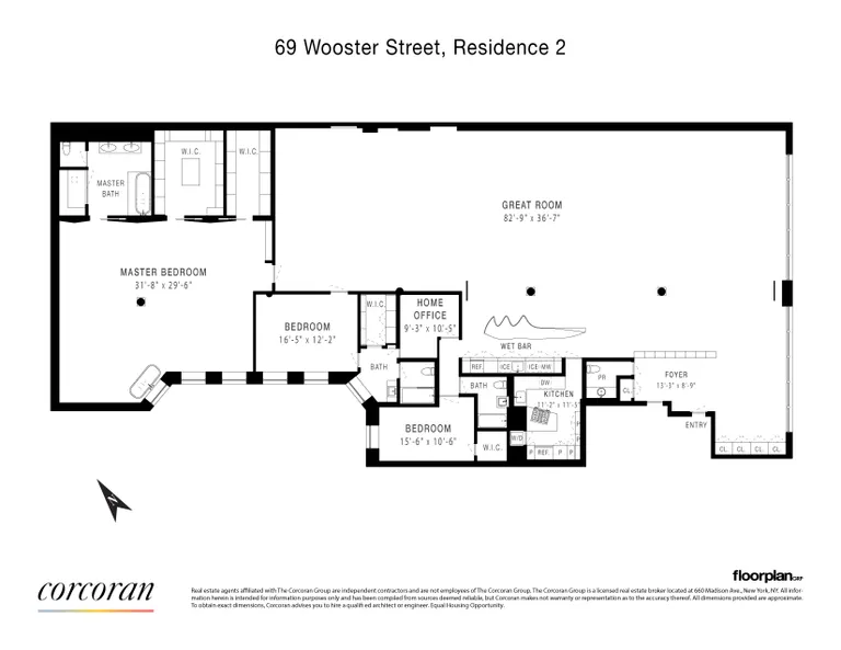 69 Wooster Street, 2 FL | floorplan | View 11