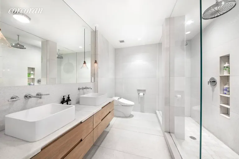 New York City Real Estate | View 416 Washington Street, 2H | Master Bathroom | View 7