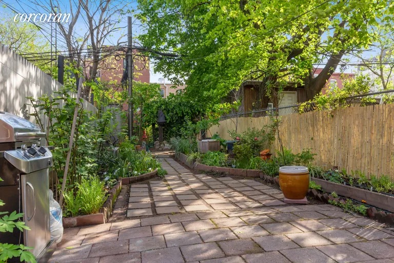 New York City Real Estate | View 211 19th Street | Owner Unit back yard | View 7