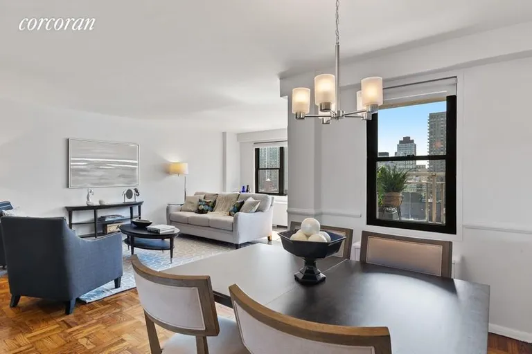 New York City Real Estate | View 175 East 74th Street, 16C | Dining Room/Living Room | View 3