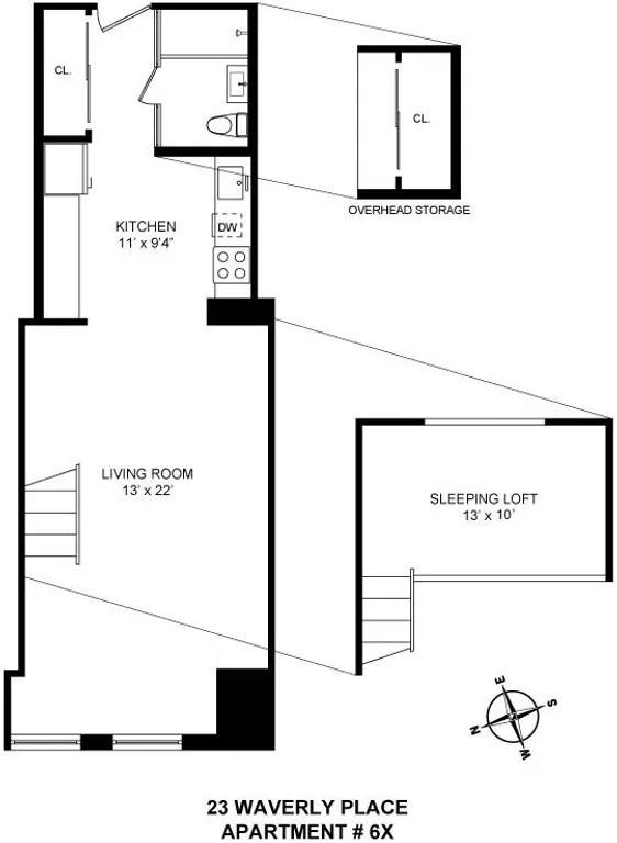 23 Waverly Place, 6X | floorplan | View 7