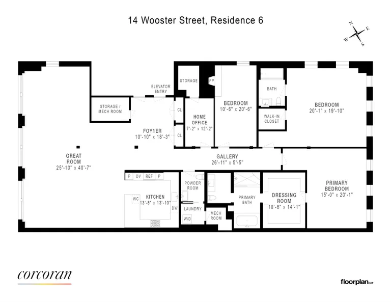14 Wooster Street, 6 | floorplan | View 13