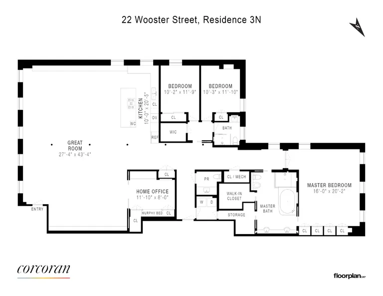 22 Wooster Street, 3N | floorplan | View 11