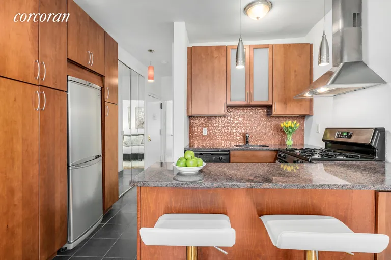 New York City Real Estate | View 415 East 80th Street, 5J | Open Kitchen/Pantry on left | View 2