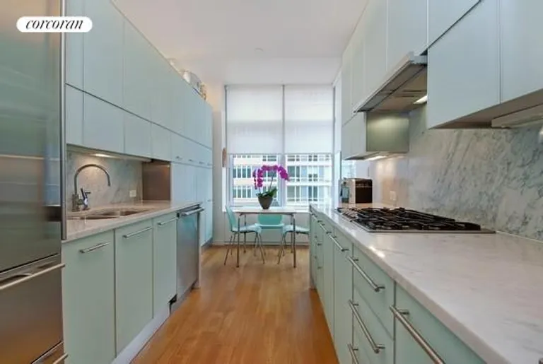 New York City Real Estate | View 310 East 53rd Street, 24B | Large windowed eat-in-kitchen | View 4