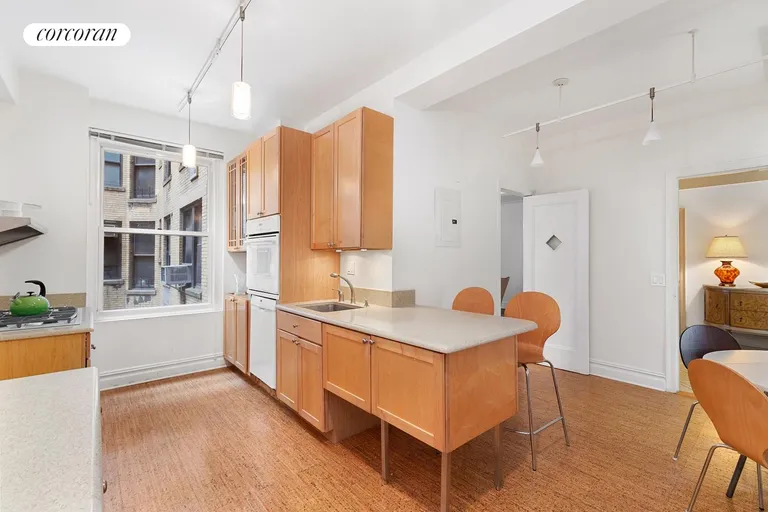 New York City Real Estate | View 50 Riverside Drive, 9A | WINDOWED CHEFS KITCHEN | View 9