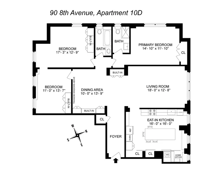 90 8th Avenue, 10D | floorplan | View 11