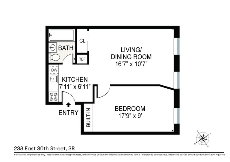 238 East 30th Street, 3R | floorplan | View 7