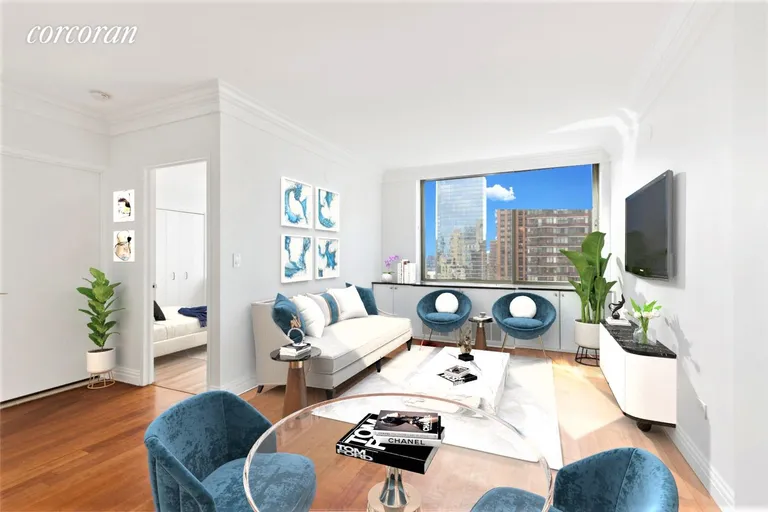 New York City Real Estate | View 111 West 67th Street, 24A | 1 Bed, 1 Bath | View 1