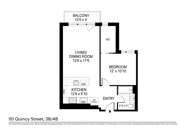 151 Quincy Street, 3B | floorplan | View 6
