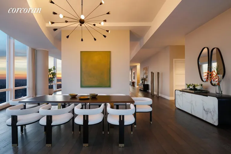 New York City Real Estate | View 35 Hudson Yards, PH90 | Dining Area | View 9